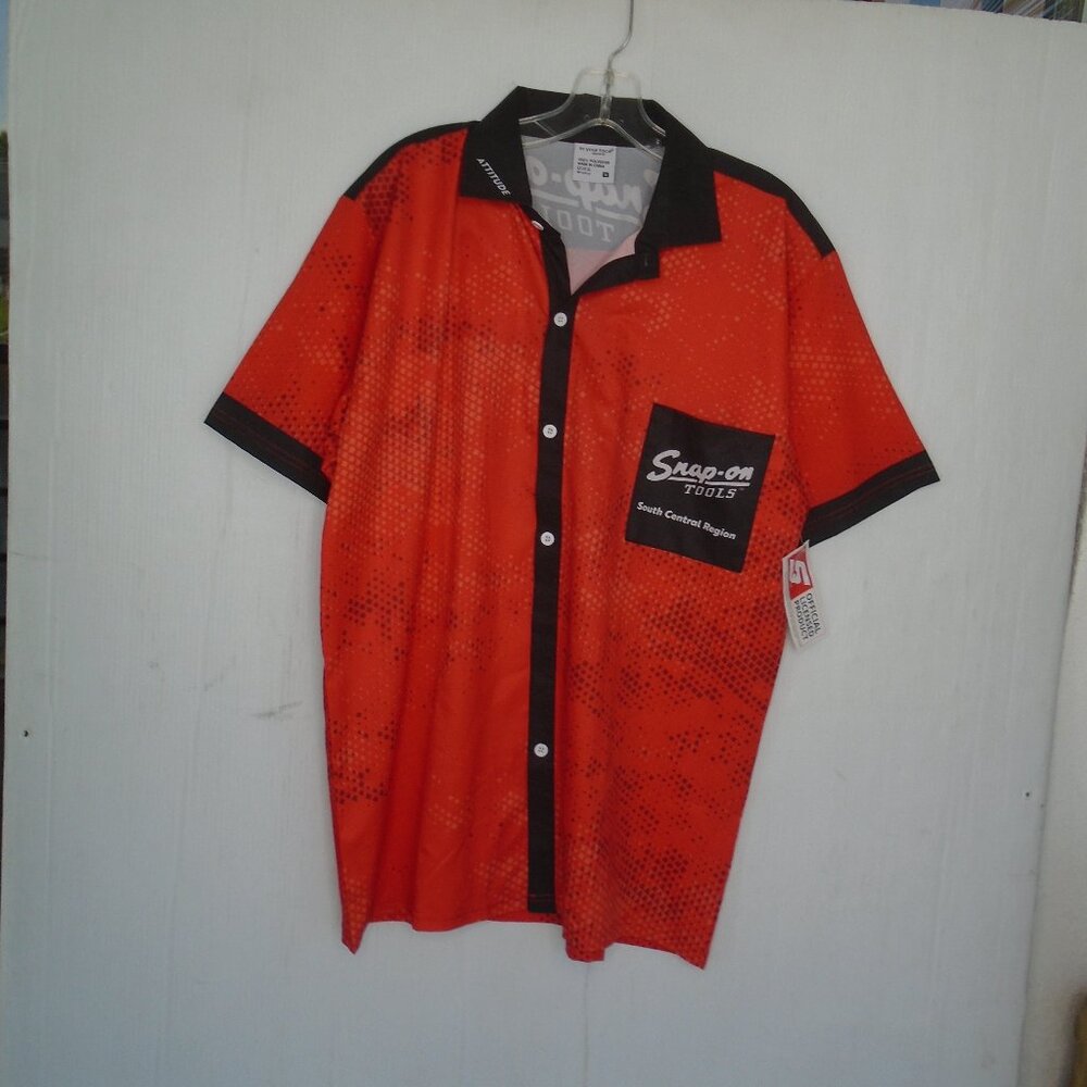 In Your Face Snap-On Tools South Central Workshirt Mens Size M Red/Black